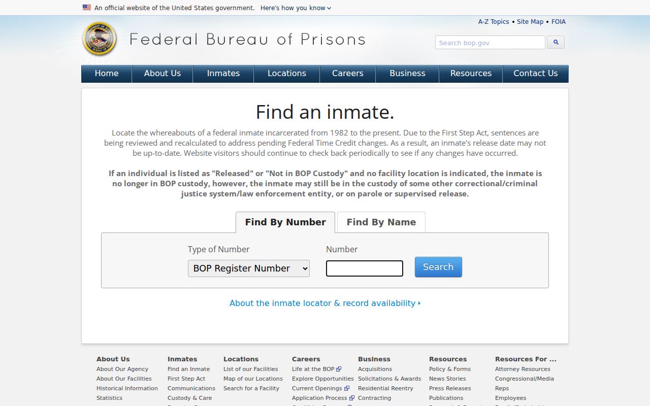 Federal custody locator for a federal arrest tied to Chambers County