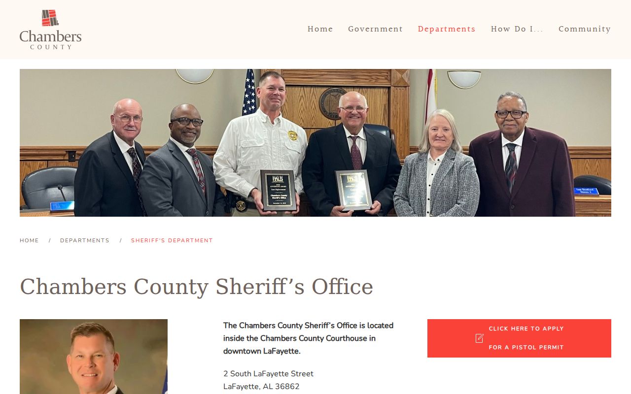 Chambers County criminal records sheriff app information